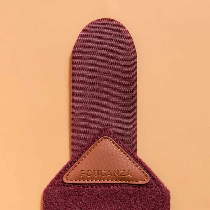 Bandes De Polo équitation Cheval Et Poney - Bordeaux X4 2 Bandes De Polo équitation Cheval Et Poney - Bordeaux X4 – Image 2