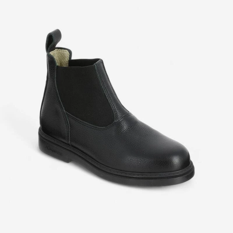 Boots équitation Cuir Enfant - Classic Noires 1 Boots équitation Cuir Enfant - Classic Noires