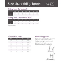 Bottes D'équitation Large QHP Dorah -Fournitures Équestres Magasin bottes dequitation large qhp dorah 3