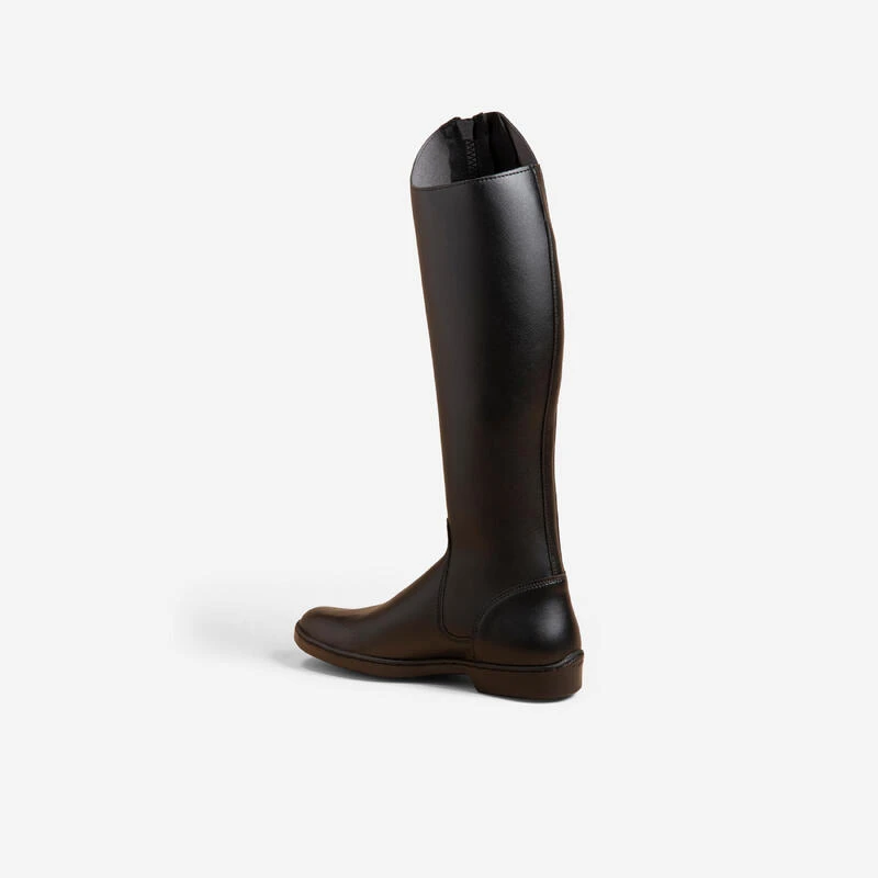 Bottes équitation Adulte 500 Synthétique Noir 3 Bottes équitation Adulte 500 Synthétique Noir – Image 3