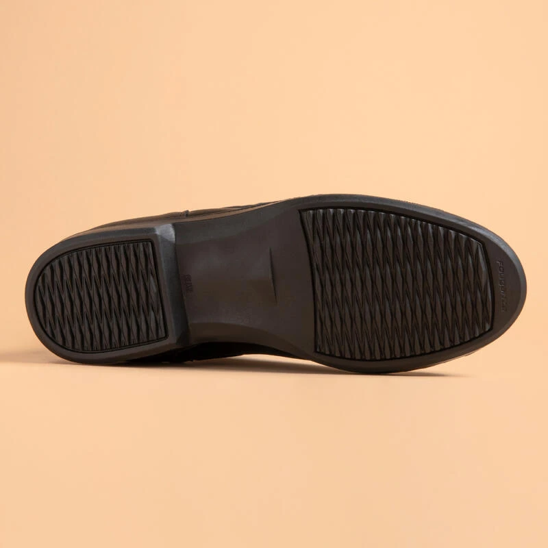 Bottes équitation Adulte 500 Synthétique Noir 4 Bottes équitation Adulte 500 Synthétique Noir – Image 4