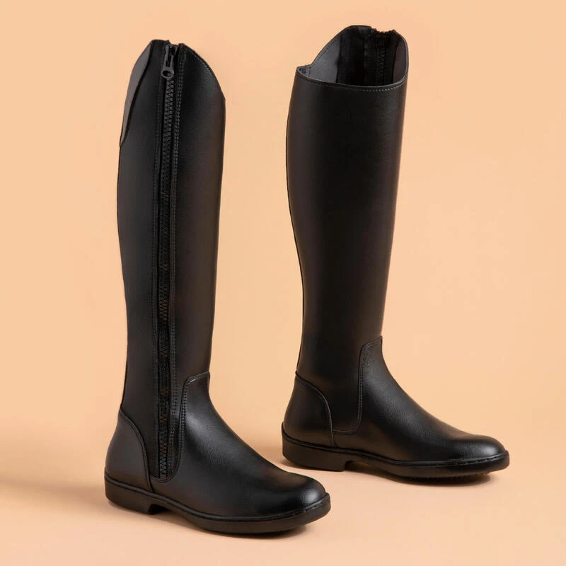 Bottes équitation Adulte 500 Synthétique Noir 1 Bottes équitation Adulte 500 Synthétique Noir