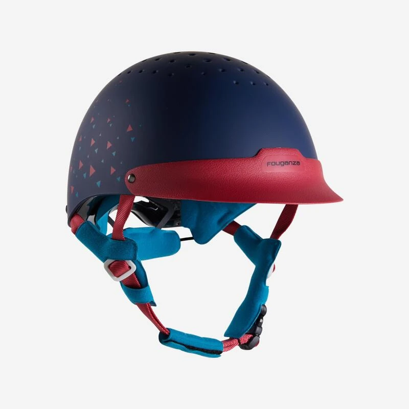 Casque équitation 120 Marine/rose 1 Casque équitation 120 Marine/rose