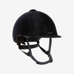 Casque équitation Adulte Et Enfant - 140 Velours Noir