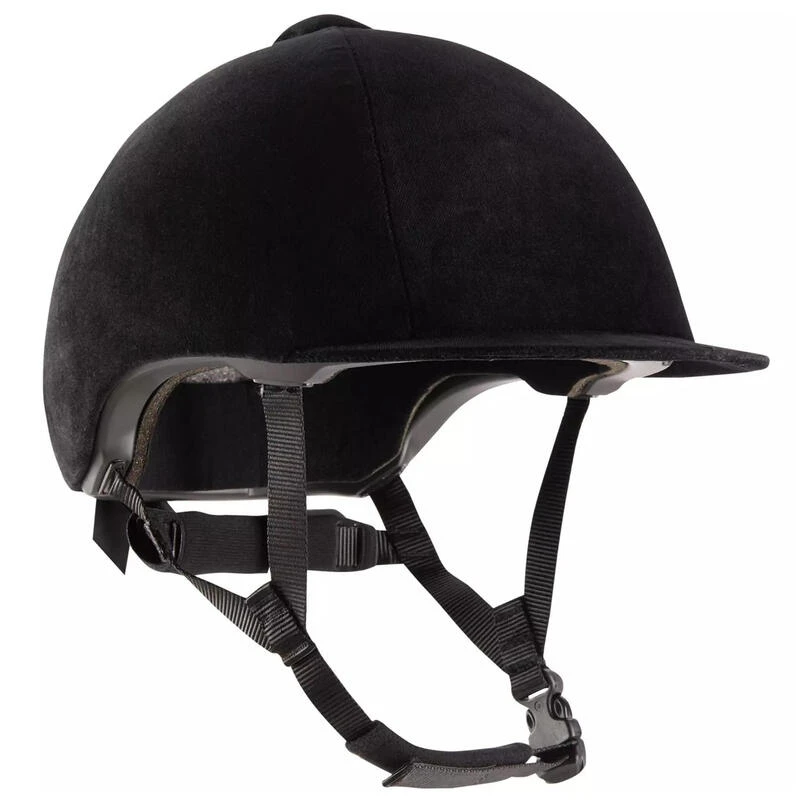 Casque équitation Adulte Et Enfant - 140 Velours Noir 4 Casque équitation Adulte Et Enfant - 140 Velours Noir – Image 4