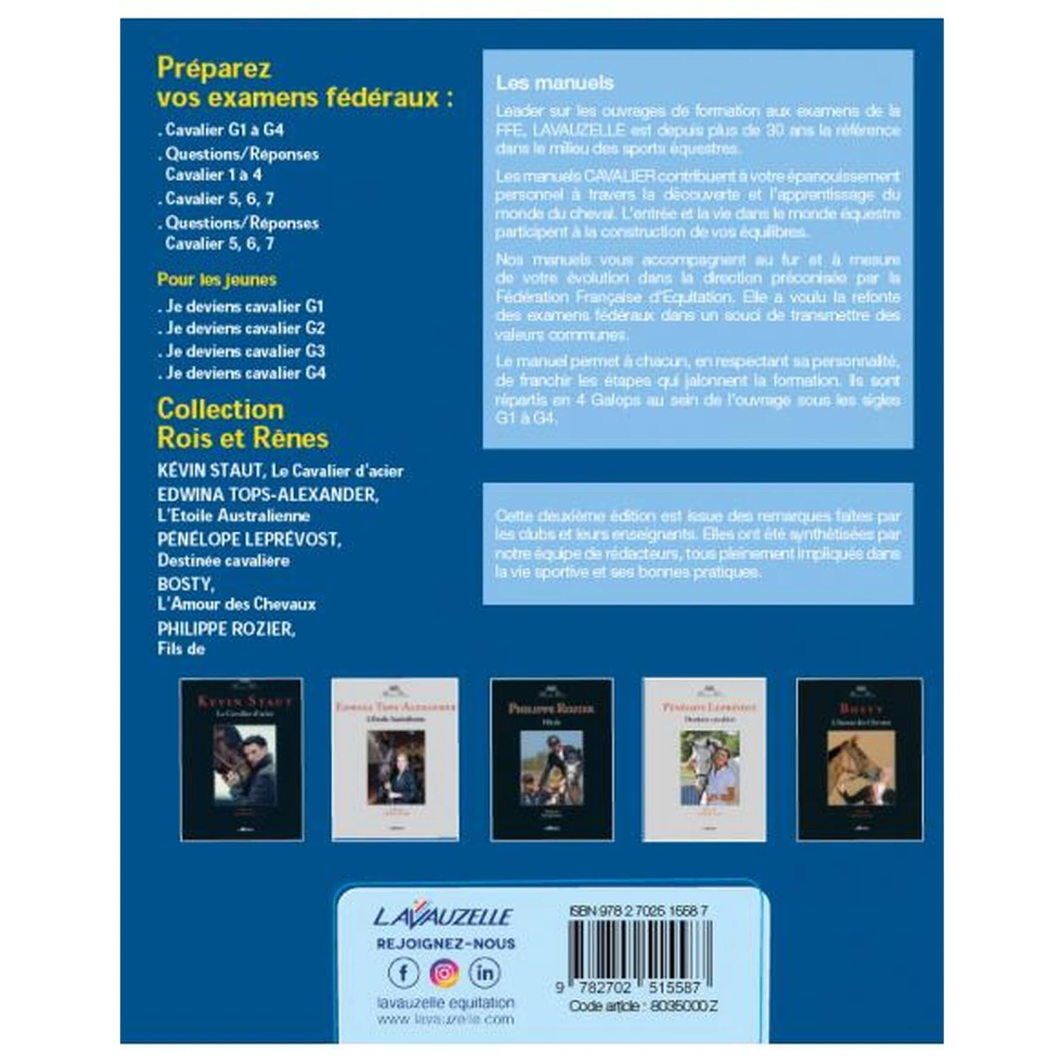 Cavalier - Manuel De Préparation Aux Examens Fédéraux Galops 1 à 4 2 Cavalier - Manuel De Préparation Aux Examens Fédéraux Galops 1 à 4 – Image 2