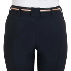 Ceinture D'équitation En Cuir Avec Motif Clincher En Or Rose -Fournitures Équestres Magasin ceinture dequitation en cuir avec motif clincher en or rose 3