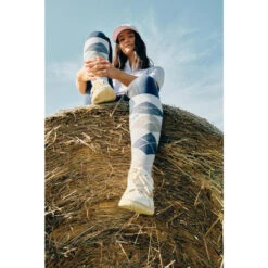 Chaussettes D'équitation 500 Adulte Motifs Graph Violet Lavande/Marin Lot De 2 -Fournitures Équestres Magasin chaussettes dequitation 500 adulte motifs graph violet lavandemarin lot de 2 2