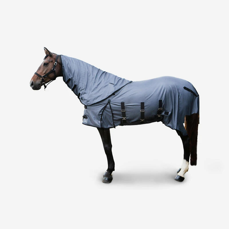 Chemise Anti-mouche équitation Cheval Et Poney - 100 Grise 1 Chemise Anti-mouche équitation Cheval Et Poney - 100 Grise
