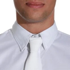 Chemise De Concours Manches Courtes équitation Homme Bi-matière Blanc Et Gris -Fournitures Équestres Magasin chemise de concours manches courtes equitation homme bi matiere blanc et gris 5