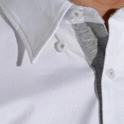 Chemise De Concours Manches Courtes équitation Homme Bi-matière Blanc Et Gris -Fournitures Équestres Magasin chemise de concours manches courtes equitation homme bi matiere blanc et gris 7