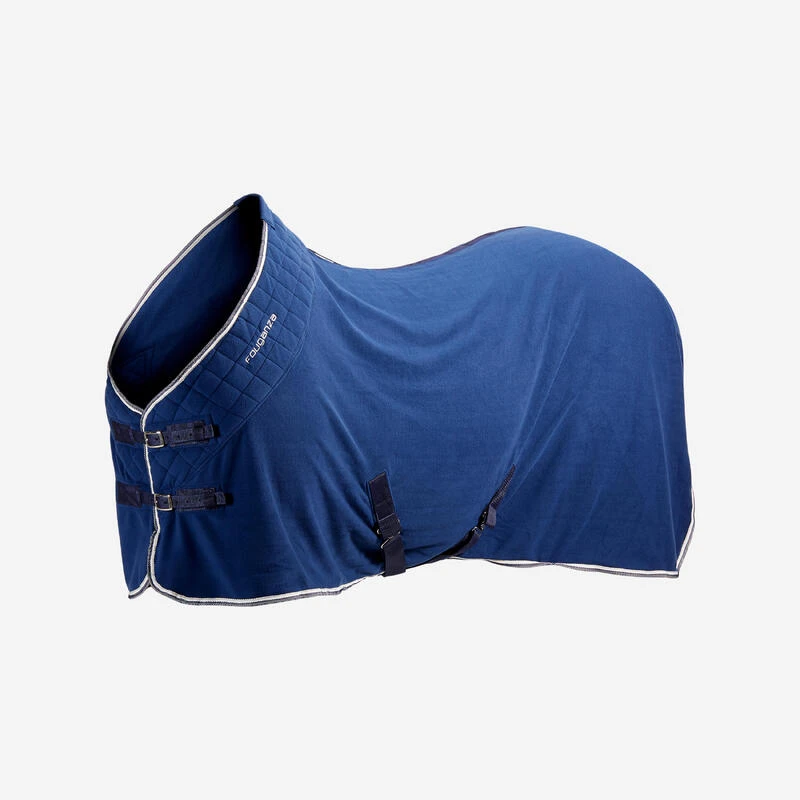 Chemise D'écurie équitation Cheval Et Poney - Polaire 500 Bleu 1 Chemise D'écurie équitation Cheval Et Poney - Polaire 500 Bleu