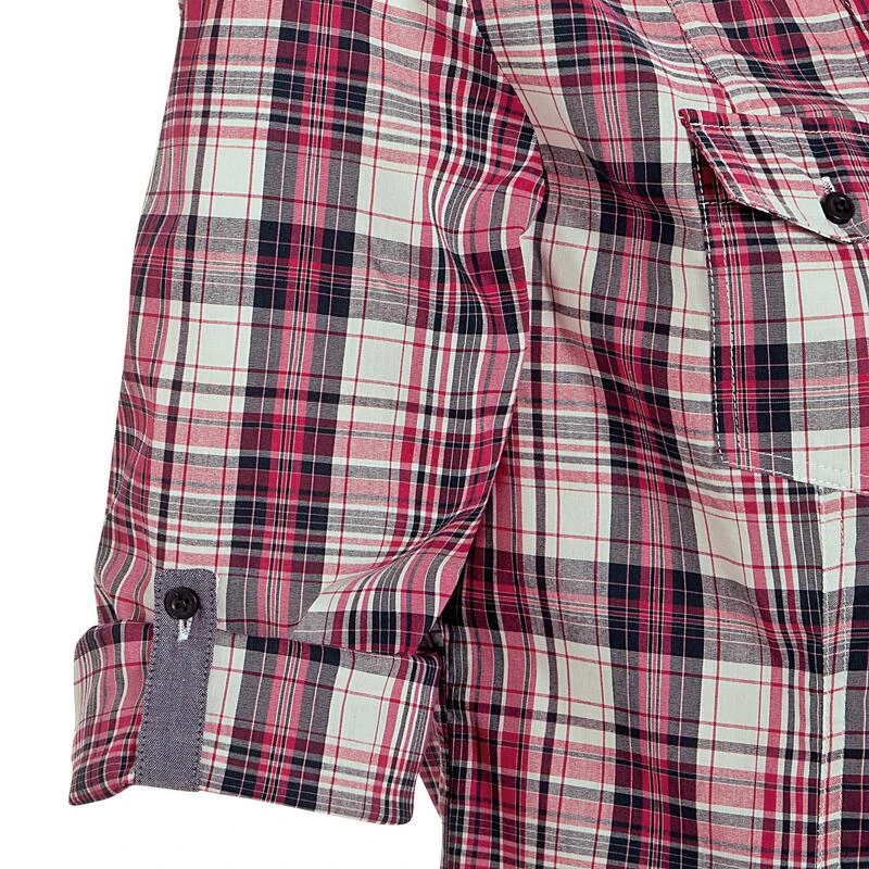 Chemise Manches Longues à Carreaux équitation Femme SENTIER Rose Et Blanc 6 Chemise Manches Longues à Carreaux équitation Femme SENTIER Rose Et Blanc – Image 6