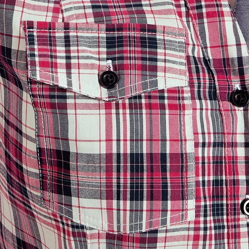 Chemise Manches Longues à Carreaux équitation Femme SENTIER Rose Et Blanc 9 Chemise Manches Longues à Carreaux équitation Femme SENTIER Rose Et Blanc – Image 9