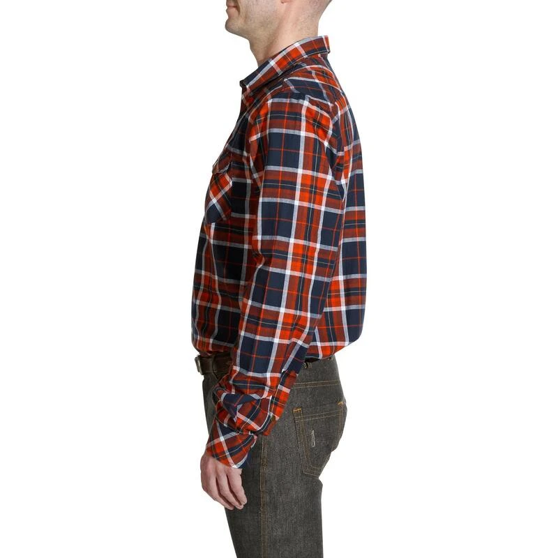 Chemise Manches Longues à Carreaux équitation Homme SENTIER Marine Et Rouge 5 Chemise Manches Longues à Carreaux équitation Homme SENTIER Marine Et Rouge – Image 5