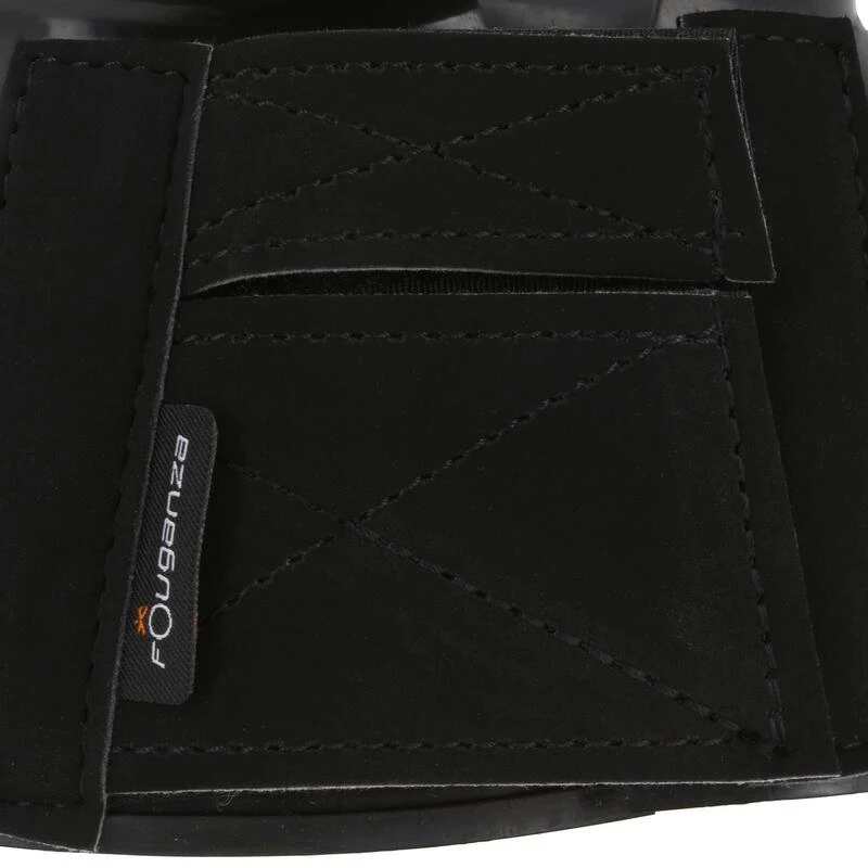 Cloches équitation Ouvertes Caoutchouc Cheval Et Poney - 100 Noires X2 2 Cloches équitation Ouvertes Caoutchouc Cheval Et Poney - 100 Noires X2 – Image 2