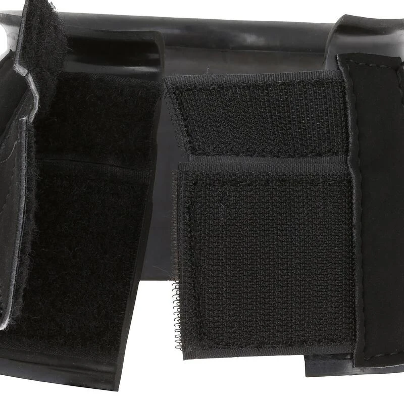 Cloches équitation Ouvertes Caoutchouc Cheval Et Poney - 100 Noires X2 3 Cloches équitation Ouvertes Caoutchouc Cheval Et Poney - 100 Noires X2 – Image 3