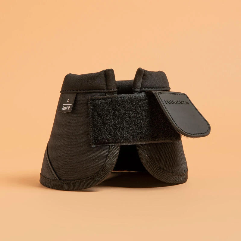 Cloches équitation Ouvertes Cheval Et Poney - 500 Noires X2 2 Cloches équitation Ouvertes Cheval Et Poney - 500 Noires X2 – Image 2