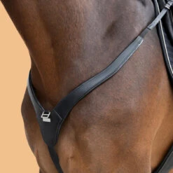 Collier De Chasse 3 Points Cheval Et Poney - Noir -Fournitures Équestres Magasin collier de chasse 3 points cheval et poney noir 5
