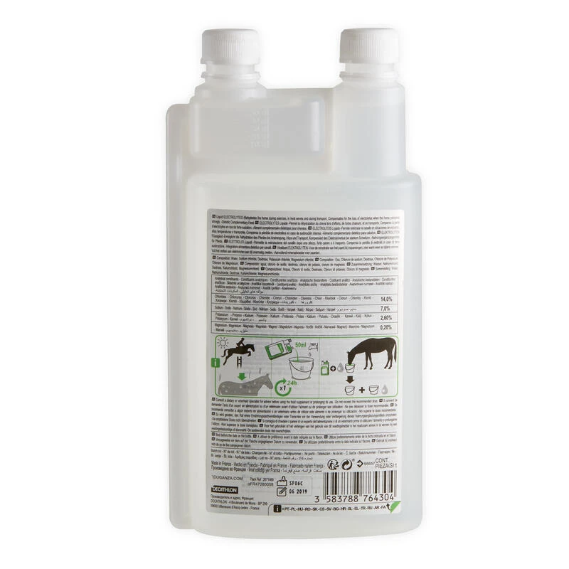 Complément Alimentaire équitation Cheval Et Poney - Electrolytes 1 L 2 Complément Alimentaire équitation Cheval Et Poney - Electrolytes 1 L – Image 2