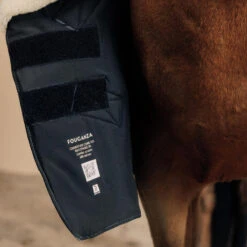 Couverture équitation écurie 300g Cheval Et Poney - Combo 300 Gris Moyen -Fournitures Équestres Magasin couverture equitation ecurie 300g cheval et poney combo 300 gris moyen 2