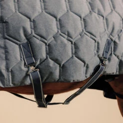 Couverture équitation écurie 300g Cheval Et Poney - Combo 300 Gris Moyen -Fournitures Équestres Magasin couverture equitation ecurie 300g cheval et poney combo 300 gris moyen 6