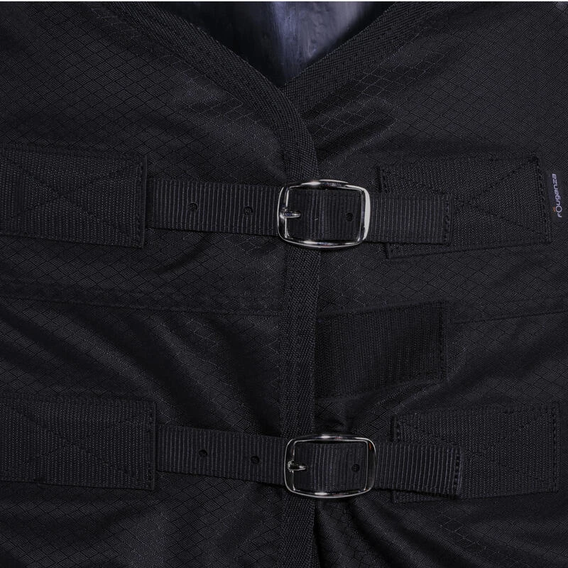 Couverture Imperméable équitation Cheval Et Poney ALLWEATHER 200 600D Noir 2 Couverture Imperméable équitation Cheval Et Poney ALLWEATHER 200 600D Noir – Image 2
