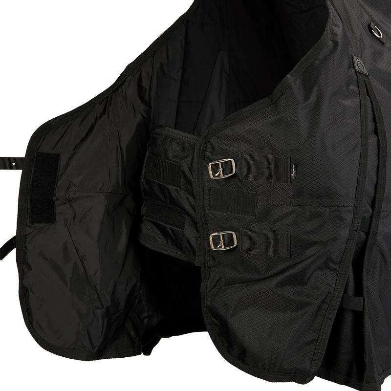 Couverture Imperméable équitation Cheval Et Poney ALLWEATHER 200 600D Noir 3 Couverture Imperméable équitation Cheval Et Poney ALLWEATHER 200 600D Noir – Image 3