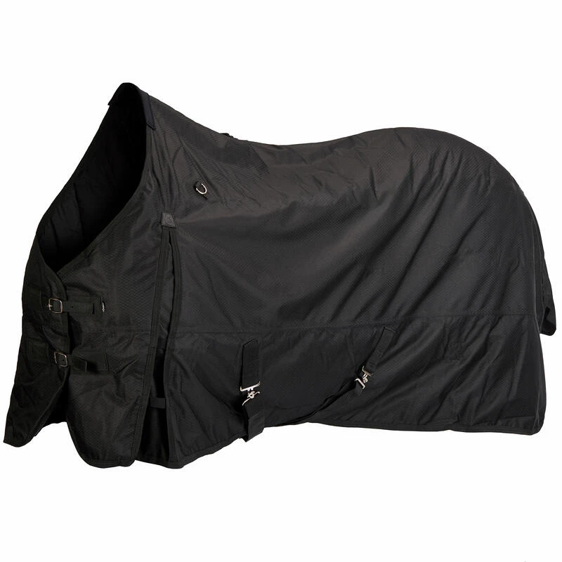 Couverture Imperméable équitation Cheval Et Poney ALLWEATHER 200 600D Noir 1 Couverture Imperméable équitation Cheval Et Poney ALLWEATHER 200 600D Noir
