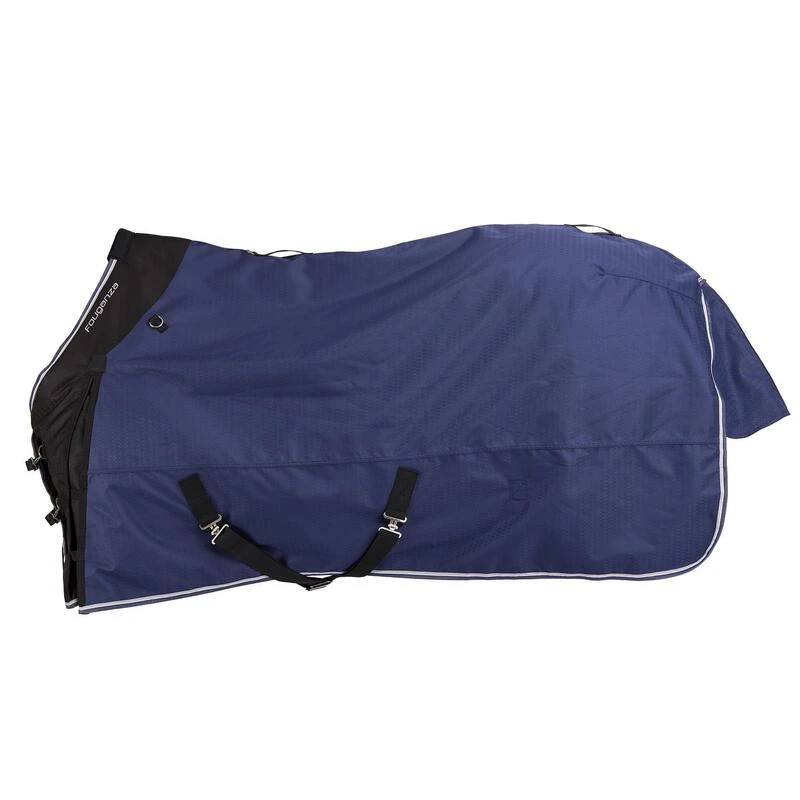 Couverture Imperméable équitation Poney ALLWEATHER 300 1000D Bleu Nuit 2 Couverture Imperméable équitation Poney ALLWEATHER 300 1000D Bleu Nuit – Image 2