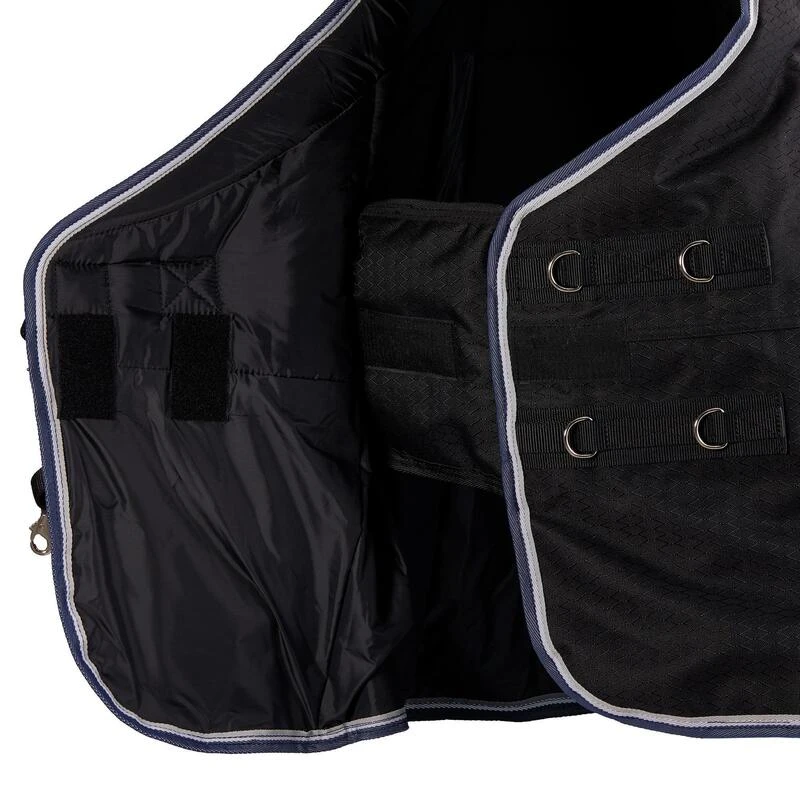 Couverture Imperméable équitation Poney ALLWEATHER 300 1000D Bleu Nuit 5 Couverture Imperméable équitation Poney ALLWEATHER 300 1000D Bleu Nuit – Image 5