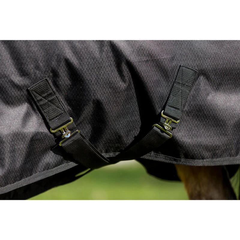 Couverture Imperméable équitation Poney IMPER 200 600D Noir 5 Couverture Imperméable équitation Poney IMPER 200 600D Noir – Image 5
