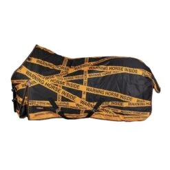 Couverture Imperméable Warning Horse 0g Epplejeck Noir-orange