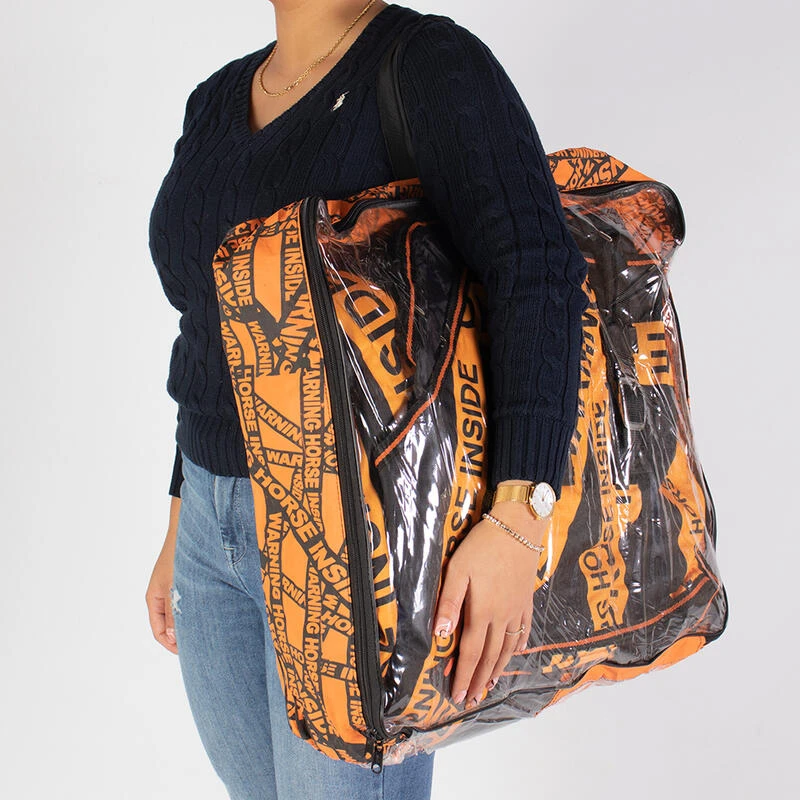 Couverture Imperméable Warning Horse 0g Epplejeck Noir-orange 4 Couverture Imperméable Warning Horse 0g Epplejeck Noir-orange – Image 4