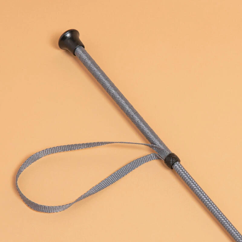 Cravache 100 Tressée Grise 69 Cm 2 Cravache 100 Tressée Grise 69 Cm – Image 2