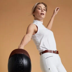 Débardeur De Concours équitation Léger Femme - 500 Blanc 7 Débardeur De Concours équitation Léger Femme - 500 Blanc -Fournitures Équestres Magasin debardeur de concours equitation leger femme 500 blanc 2