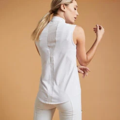 Débardeur De Concours équitation Léger Femme - 500 Blanc 8 Débardeur De Concours équitation Léger Femme - 500 Blanc -Fournitures Équestres Magasin debardeur de concours equitation leger femme 500 blanc 3