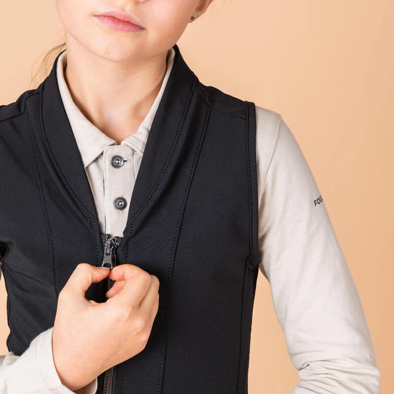 Dorsale D'équitation Souple 500 Junior Noir D3O® 3 Dorsale D'équitation Souple 500 Junior Noir D3O® – Image 3