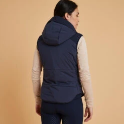 Doudoune équitation Sans Manches Chaud Femme - 900 Marine -Fournitures Équestres Magasin doudoune equitation sans manches chaud femme 900 marine 3