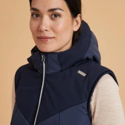 Doudoune équitation Sans Manches Chaud Femme - 900 Marine -Fournitures Équestres Magasin doudoune equitation sans manches chaud femme 900 marine 4