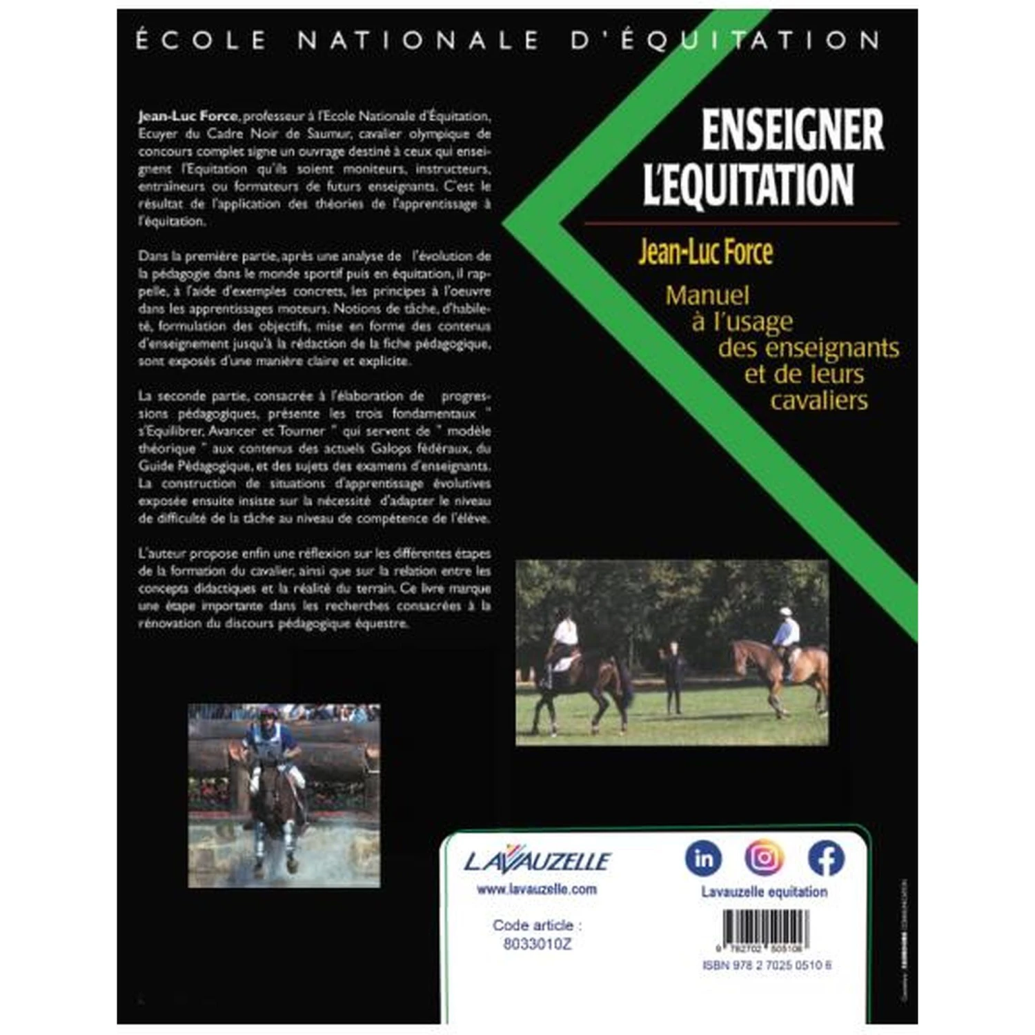 Enseigner L'équitation - Manuel à L'usage Des Enseignants Et De Leurs Cavaliers 2 Enseigner L'équitation - Manuel à L'usage Des Enseignants Et De Leurs Cavaliers – Image 2