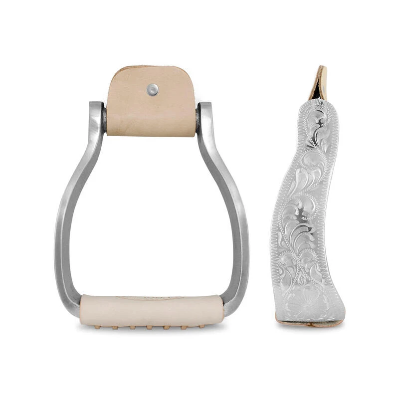 étriers Western Façonnés En Aluminium Décoré 1 étriers Western Façonnés En Aluminium Décoré