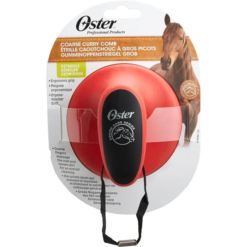 Étrille équitation OSTER Rouge 2 Étrille équitation OSTER Rouge – Image 2