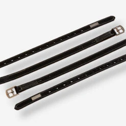 Etrivières équitation Cuir Enfant Et Adulte - Roméo Noires