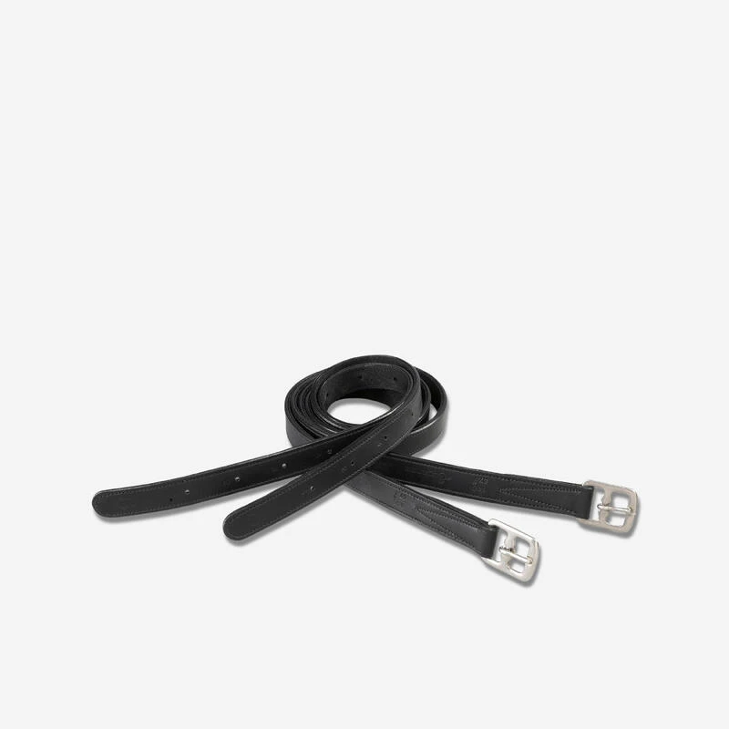 Étrivières équitation Synthétiques Enfant Et Adulte - Synthia Noir 1 Étrivières équitation Synthétiques Enfant Et Adulte - Synthia Noir