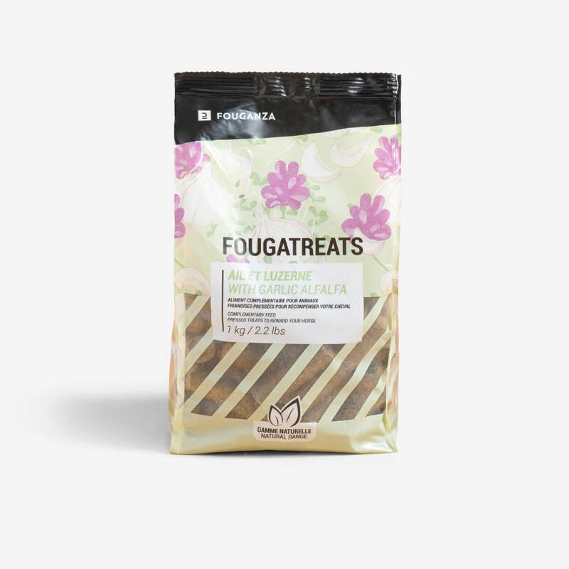 Friandises Naturelles équitation Cheval Et Poney - Fougatreats Ail/luzerne 1 Kg 1 Friandises Naturelles équitation Cheval Et Poney - Fougatreats Ail/luzerne 1 Kg