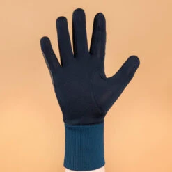 Gants Chauds D'équitation Enfant 140 WARM Marine Et Bleu Turquin -Fournitures Équestres Magasin gants chauds dequitation enfant 140 warm marine et bleu turquin 2