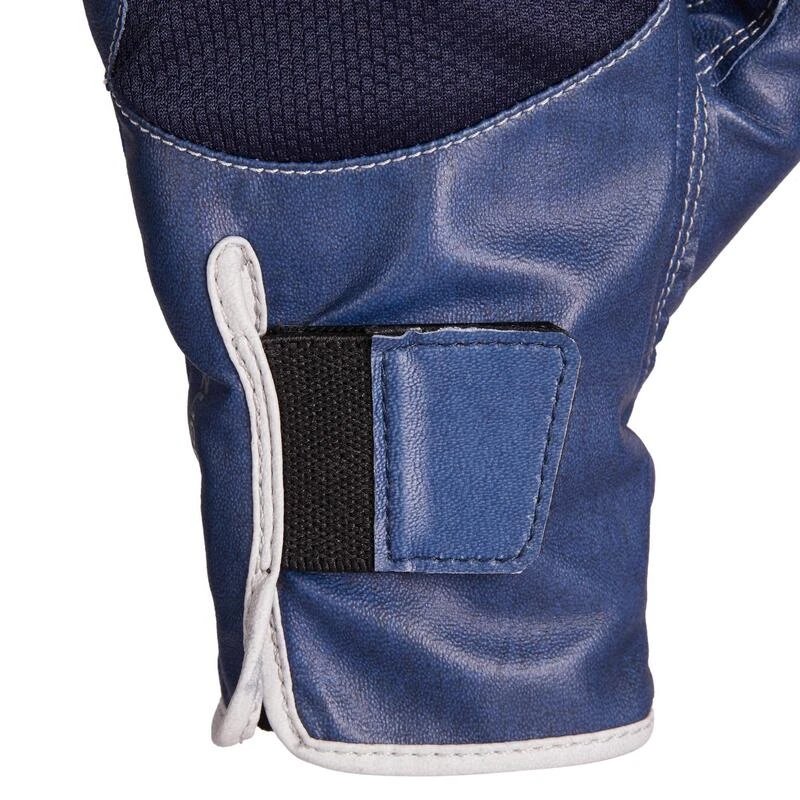 Gants équitation Enfant 560 Marine Et Bleu 4 Gants équitation Enfant 560 Marine Et Bleu – Image 4
