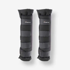 Guêtres De Repos équitation Avec Coton Cheval Et Poney - Stable Boots Noire X2