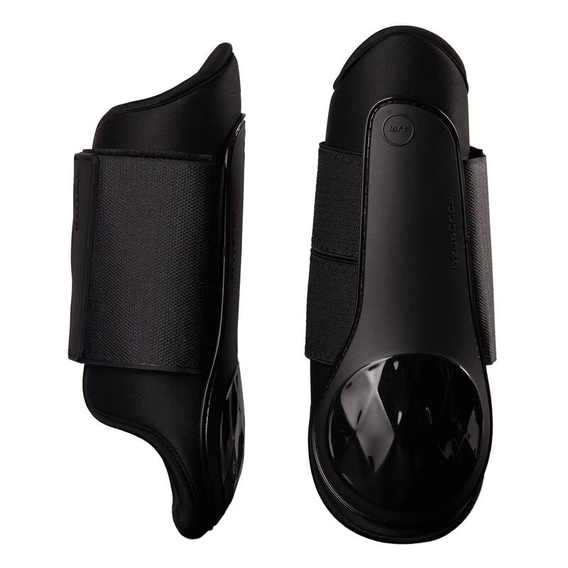 Guêtres équitation Fermées Cheval Et Poney - Poly 500 Noires X2 2 Guêtres équitation Fermées Cheval Et Poney - Poly 500 Noires X2 – Image 2